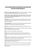 SANS FOR508 CERTIFICATION SCRIPT 2026 QUESTIONS WITH SOLUTIONS GRADED A&plus;