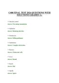 C400 FINAL TEST 2026 QUESTIONS WITH SOLUTIONS GRADED A&plus;