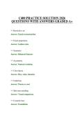 C400 PRACTICE SOLUTION 2026 QUESTIONS WITH ANSWERS GRADED A&plus;