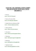 SANS SEC 301 CERTIFICATION SCRIPT 2026 QUESTIONS WITH SOLUTIONS GRADED A&plus;