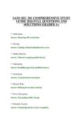 SANS SEC 301 COMPREHENSIVE STUDY GUIDE 2026 FULL QUESTIONS AND SOLUTIONS GRADED A&plus;