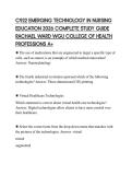 C922 EMERGING TECHNOLOGY IN NURSING EDUCATION 2026 COMPLETE STUDY GUIDE RACHAEL WARD WGU COLLEGE OF HEALTH PROFESSIONS A&plus;