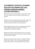 C922 EMERGING TECHNOLOGY IN NURSING EDUCATION 2026 PREMIUM STUDY PACK WESTERN GOVERNORS UNIVERSITY ACCURATE RESPONSES A&plus;