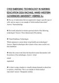 C922 EMERGING TECHNOLOGY IN NURSING EDUCATION 2026 RACHAEL WARD WESTERN GOVERNORS UNIVERSITY VERIFIED A&plus;