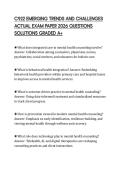 C922 EMERGING TRENDS AND CHALLENGES ACTUAL EXAM PAPER 2026 QUESTIONS SOLUTIONS GRADED A&plus;