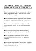 C922 EMERGING TRENDS AND CHALLENGES EXAM SCRIPT 2026 FULL SOLUTION PRACTICE