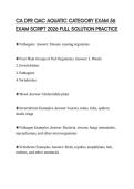 CA DPR QAC AQUATIC CATEGORY EXAM 56 EXAM SCRIPT 2026 FULL SOLUTION PRACTICE
