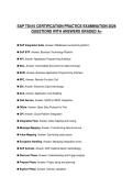 SAP TS410 CERTIFICATION PRACTICE EXAMINATION 2026 QUESTIONS WITH ANSWERS GRADED A&plus;