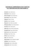 SAR BUNDLED COMPREHENSIVE STUDY GUIDE 2026 FULL QUESTIONS AND SOLUTIONS GRADED A&plus;