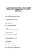 SAR TECH III CERTIFICATION SCRIPT 2026 QUESTIONS WITH SOLUTIONS GRADED A&plus;