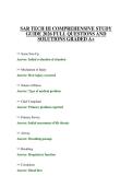 SAR TECH III COMPREHENSIVE STUDY GUIDE 2026 FULL QUESTIONS AND SOLUTIONS GRADED A&plus;