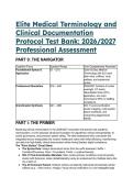 2026&sol;2027 TEST BANK&colon; Quick & Easy Medical Terminology 9th Edition by Peggy C&period; Leonard & Clinical Protocols  
