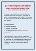 LM1 - CII Exam &vert;&vert;Verified Exam&excl;&excl;&vert;&vert; Most Recent Exam  Actual Complete Real Exam Questions And Correct  Answers &lpar;Verified Answers&rpar; Already Graded A&plus; &vert;  Guaranteed Success&excl;&excl; &vert; Newest Exam&excl;&excl;&excl;