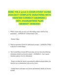 SERE 100&period;2 Level A EXAM STUDY GUIDE  2026&sol;2027 COMPLETE QUESTIONS WITH  VERIFIED CORRECT ANSWERS &vert;&vert;  100&percnt; GUARANTEED PASS  <NEWEST VERSION> 