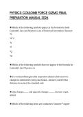 PHYSICS COULOMB FORCE GIZMO FINAL PREPARATION MANUAL 2026