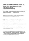CAISS EXTREMITIES AND PELVIC GIRDLE 103 EXAM SCRIPT 2026 QUESTIONS WITH SOLUTIONS GRADED A&plus;