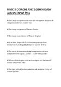 PHYSICS COULOMB FORCE GIZMO REVIEW AND SOLUTIONS 2026