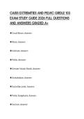 CAISS EXTREMITIES AND PELVIC GIRDLE 103 EXAM STUDY GUIDE 2026 FULL QUESTIONS AND ANSWERS GRADED A&plus;