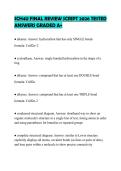 SCH4U FINAL REVIEW SCRIPT 2026 TESTED ANSWERS GRADED A&plus;