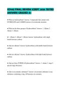SCH4U FINAL REVIEW SCRIPT 2026 TESTED ANSWERS GRADED A&plus;