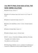 CAL FIRE FF2 FINAL EXAM 2026 ACTUAL TEST PAPER VERIFIED SOLUTIONS