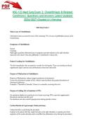 NSG 123 Med Surg Exam 2&colon; Cholelithiasis & Related Conditions&vert; Questions and Answers Latest Updated 2026&sol;2027 &lpar;Graded A&plus;&rpar;-Herzing