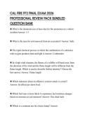 CAL FIRE FF2 FINAL EXAM 2026 PROFESSIONAL REVIEW PACK BUNDLED QUESTION BANK