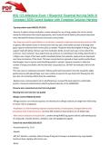 NSG 123 Milestone Exam 1 Blueprint&colon; Essential Nursing Skills & Concepts&vert;2026 Latest Update with Complete Solution-Herzing