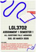LGL3702 Assignment 1 Semester 1 Memo &vert; Due 20 March 2026