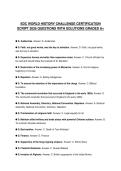 SDC WORLD HISTORY CHALLENGE CERTIFICATION SCRIPT 2026 QUESTIONS WITH SOLUTIONS GRADED A&plus;