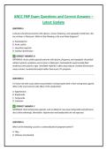 ANCC FNP Exam Questions and Correct Answers &ndash; Latest Update