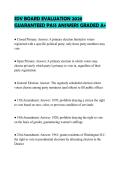 SDV BOARD EVALUATION 2026 GUARANTEED PASS ANSWERS GRADED A&plus;