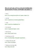 PICAT ASVAB ACTUAL EXAM PAPER 2026 QUESTIONS WITH ANSWERS GRADED A&plus;