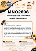 MNO2608 Assignment 5 &lpar;COMPLETE ANSWERS&rpar; Semester 2 2026 - DUE 5 November 2026