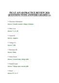 PICAT ASVAB PRACTICE REVIEW 2026 QUESTIONS WITH ANSWERS GRADED A&plus;