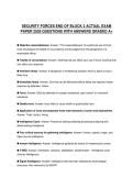 SECURITY FORCES END OF BLOCK 2 ACTUAL EXAM PAPER 2026 QUESTIONS WITH ANSWERS GRADED A&plus;