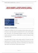 ENG1503 ASSIGNMENT 1 &vert; ACADEMIC LANGUAGE & LITERACY &vert; COMPLETE ANSWERS & GUIDE 2026 &vert; DISTINCTION GUARANTEED