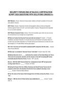 SECURITY FORCES END OF BLOCK 2 CERTIFICATION SCRIPT 2026 QUESTIONS WITH SOLUTIONS GRADED A&plus;