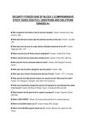 SECURITY FORCES END OF BLOCK 2 COMPREHENSIVE STUDY GUIDE 2026 FULL QUESTIONS AND SOLUTIONS GRADED A&plus;
