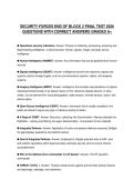 SECURITY FORCES END OF BLOCK 2 FINAL TEST 2026 QUESTIONS WITH CORRECT ANSWERS GRADED A&plus;