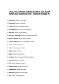 SELF TEST CHAPTER 13 BONTRAGER ACTUAL EXAM PAPER 2026 QUESTIONS WITH ANSWERS GRADED A&plus;