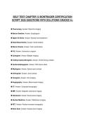 SELF TEST CHAPTER 13 BONTRAGER CERTIFICATION SCRIPT 2026 QUESTIONS WITH SOLUTIONS GRADED A&plus;