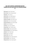 SELF TEST CHAPTER 13 BONTRAGER PRACTICE EXAMINATION 2026 QUESTIONS WITH ANSWERS GRADED A&plus;
