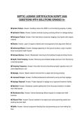 SEPTIC LICENSE CERTIFICATION SCRIPT 2026 QUESTIONS WITH SOLUTIONS GRADED A&plus;