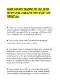 BASIC SECURITY TRAINING BST JIBC EXAM REVIEW 2026 QUESTIONS WITH SOLUTIONS GRADED A&plus;