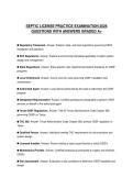 SEPTIC LICENSE PRACTICE EXAMINATION 2026 QUESTIONS WITH ANSWERS GRADED A&plus;