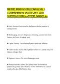 BBK99E1 BASIC BOOKKEEPING LEVEL 1 COMPREHENSIVE EXAM SCRIPT 2026 QUESTIONS WITH ANSWERS GRADED A&plus;