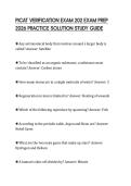PICAT VERIFICATION EXAM 202 EXAM PREP 2026 PRACTICE SOLUTION STUDY GUIDE