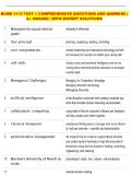 BUSM 1110 TEST 1 COMPREHENSIVE QUESTIONS AND ANSWERS &vert;  A&plus; GRADED &vert; WITH EXPERT SOLUTIONS 