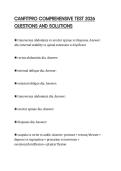 CANFITPRO COMPREHENSIVE TEST 2026 QUESTIONS AND SOLUTIONS